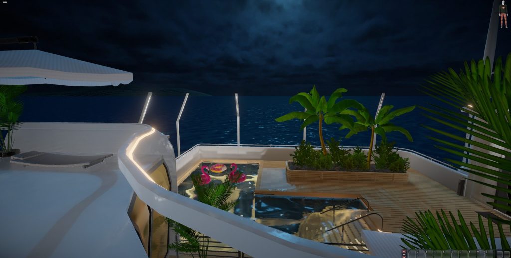 Дом на воде в 3D-мире Maska