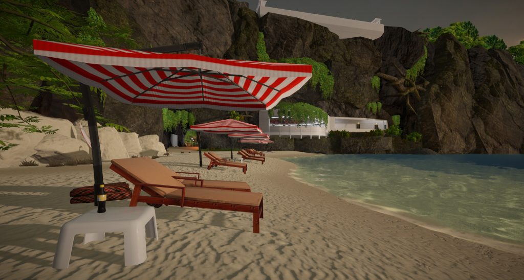Пляж в онлайн-игре "Maska"