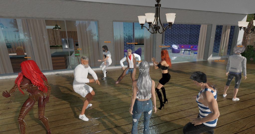 Тусовка и танцы в онлайн-игре "Maska"