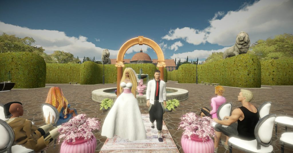 Свадьба в 3D-мире "Maska"