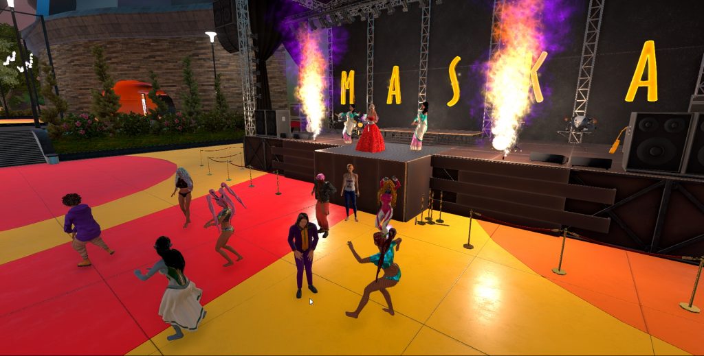 Коцерт в 3D-мире "Maska"