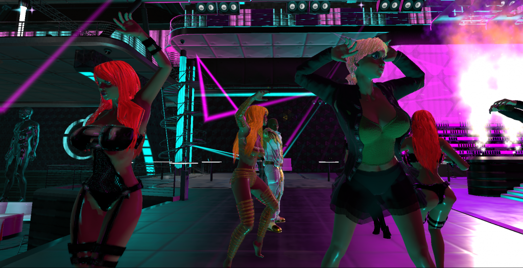 Танцы в клубе 3D-мира "Maska"